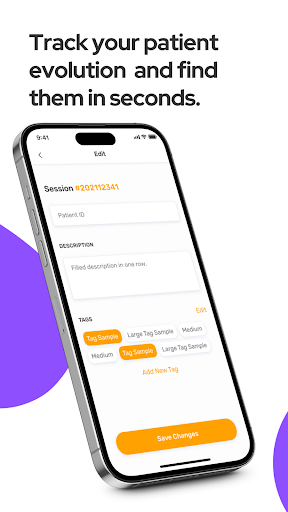 Screenshot of MicroREC app