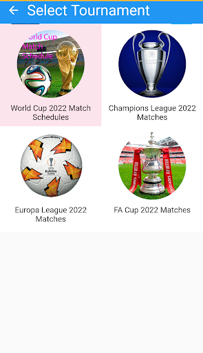 Android application All Football Matches Schedule screenshort