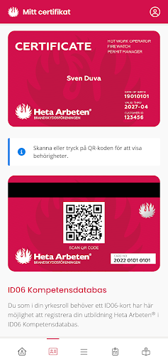 Android application Heta Arbeten screenshort