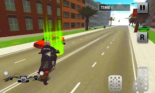 Crime City 3D Police Motorbike - Screenshot 2