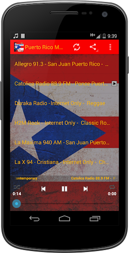 Android application Puerto Rico MUSIC Radio screenshort