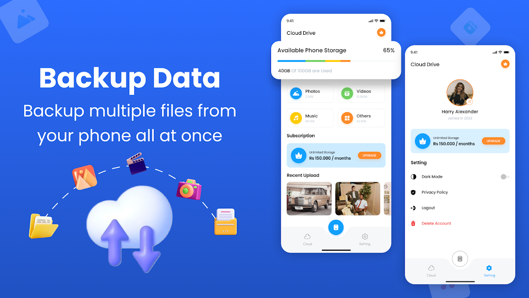 Cloud Storage App: Reliable Data Storage and Backup Solution for Android