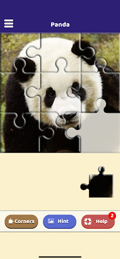 Android application Panda Love Puzzle screenshort