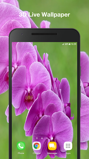 Android application Orchids Live Wallpaper Pro screenshort