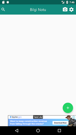 Android application Bilgi Notu screenshort