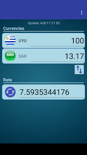 Android application UYU Peso x Saudi Arabian Riyal screenshort