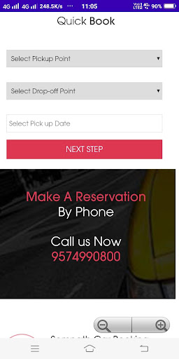 Android application Somnath Travels screenshort