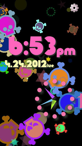 Android application Alarm Clock Skull Flow! screenshort