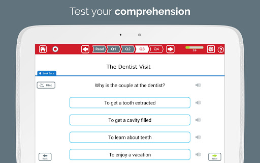 Screenshot of Advanced Reading Therapy