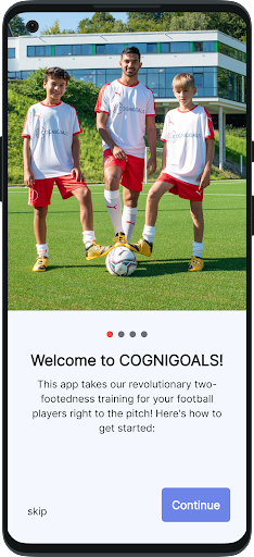Android application COGNIGOALS screenshort