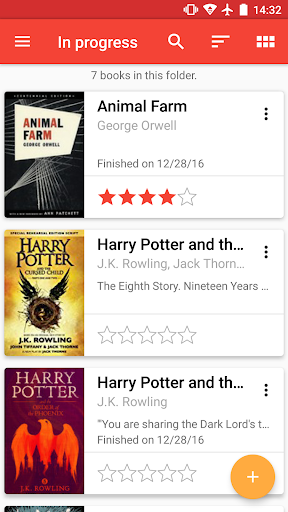 Android application My books - Library screenshort