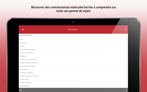 Screenshot of Le Manuel MSD grand public