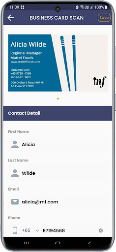 Digital Business Card Screen 3