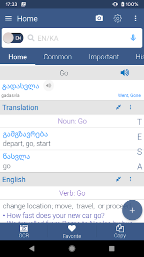 Georgian Dictionary Offline Screen 2