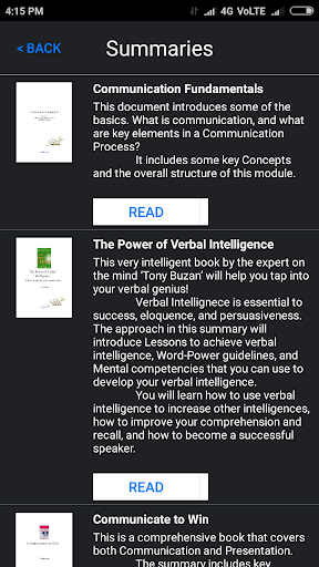 Communication | TGKM Summaries Screen 2