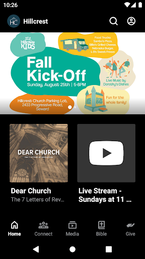 Android application Hillcrest Church, Seward screenshort