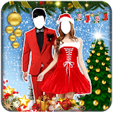 Christmas Couple Photo Suit icon