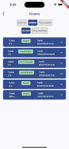 Yıkama Takip CRM Screen 3