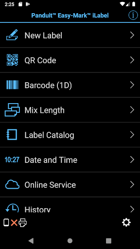 Android application Panduit Easy-Mark iLabel screenshort