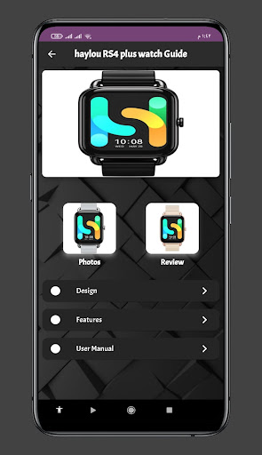 Android application Haylou RS4 Plus Watch Guide screenshort
