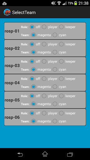 Android application RospCo screenshort