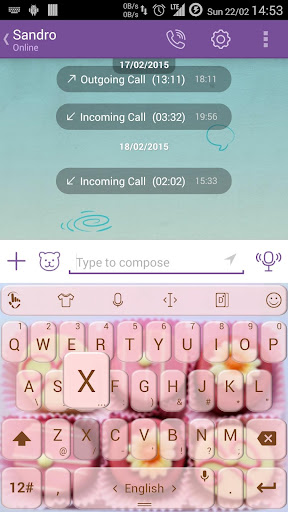 Keyboard Theme Birthday Cakes
