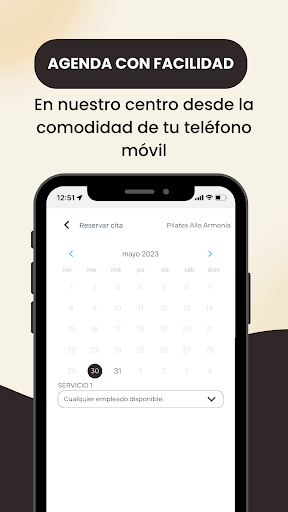 Android application Pilates Allo Armonía screenshort