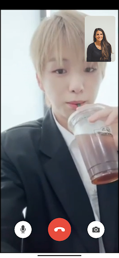 Android application Wanna One Fake Video Call screenshort