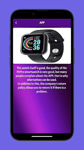 smart watch fitpro Guide Screen 2