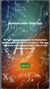Multiplication Table by Elijah