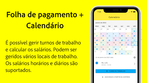 Visualização do aplicativo