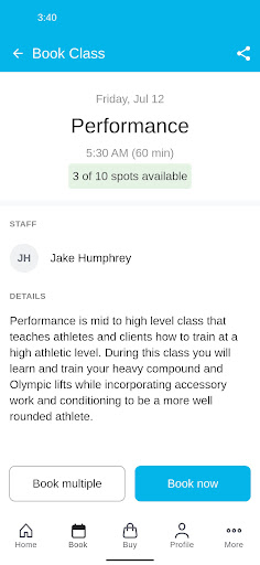 Arsenal Health + Fitness Screen 3