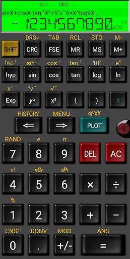 Android application Mathex Scientific Calculator screenshort