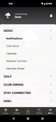 Marine Drive Golf Club Screen 2