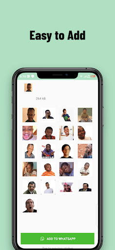 Funny Sticker Saver for WA Screen 2