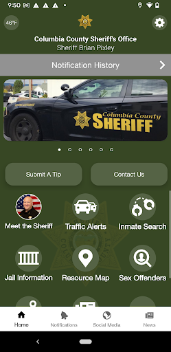 Android application Columbia County Sheriff screenshort