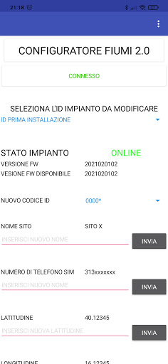 config_fiumi Screen 2