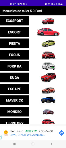 Manuales de taller 5.0 Ford Screen 2