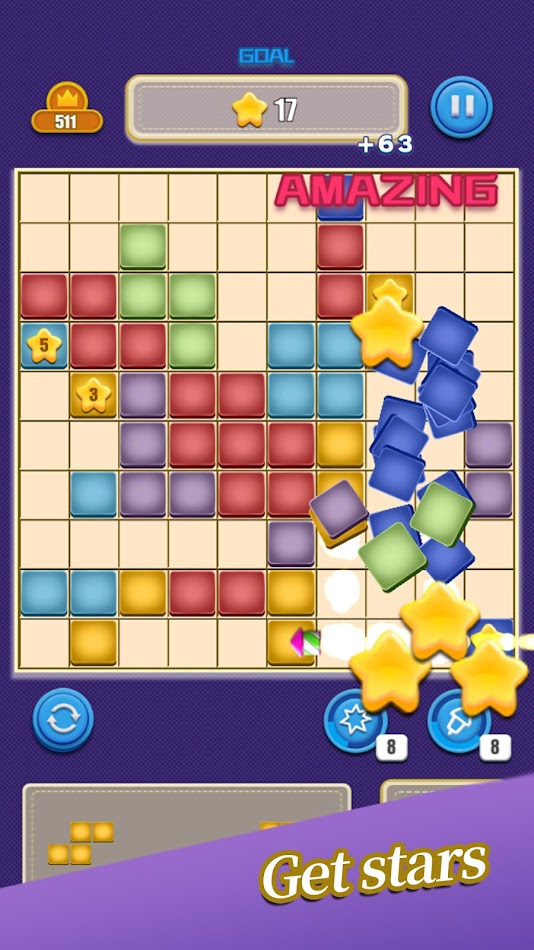 #1. Candy Boom Boom (Android) By: IAA STUDIO