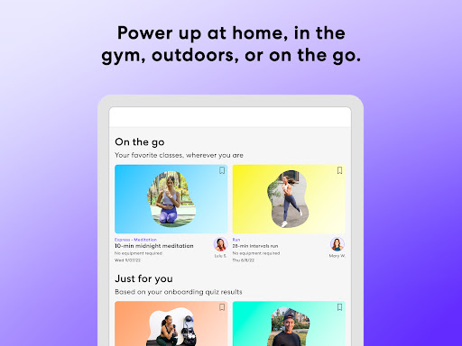 Screenshot of obé | Fitness for women