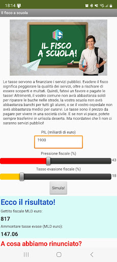 Android application Il Fisco al Grandis screenshort