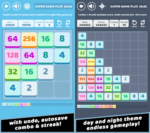 Super Game Plus - Numbers Merge Puzzle APK MOD – ressources Illimitées (Astuce) screenshots hack proof 2