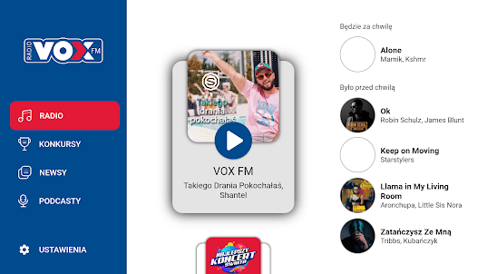 Radio VOX FM na TV