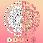 Mandala Magic: Color by Number