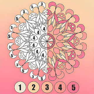 Mandala Magic: Color by Number