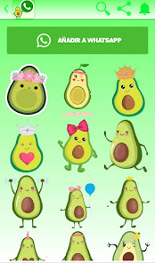 Captura 11 stickers Aguacate android