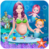 Mermaid Give Birth First Baby icon