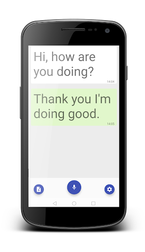Android application Talk to deaf screenshort