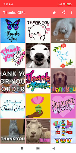 Android application Thank You GIF screenshort