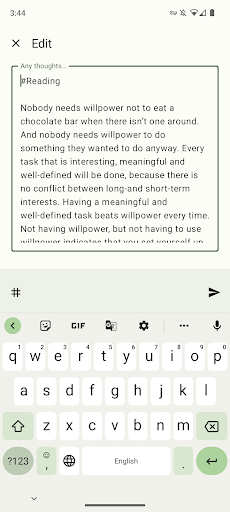 Moe Memos Screen 2
